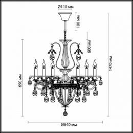 Подвесная люстра Odeon Light Kuvia  - 3